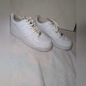 Nike Air Force One 1 Low Top White Size 9